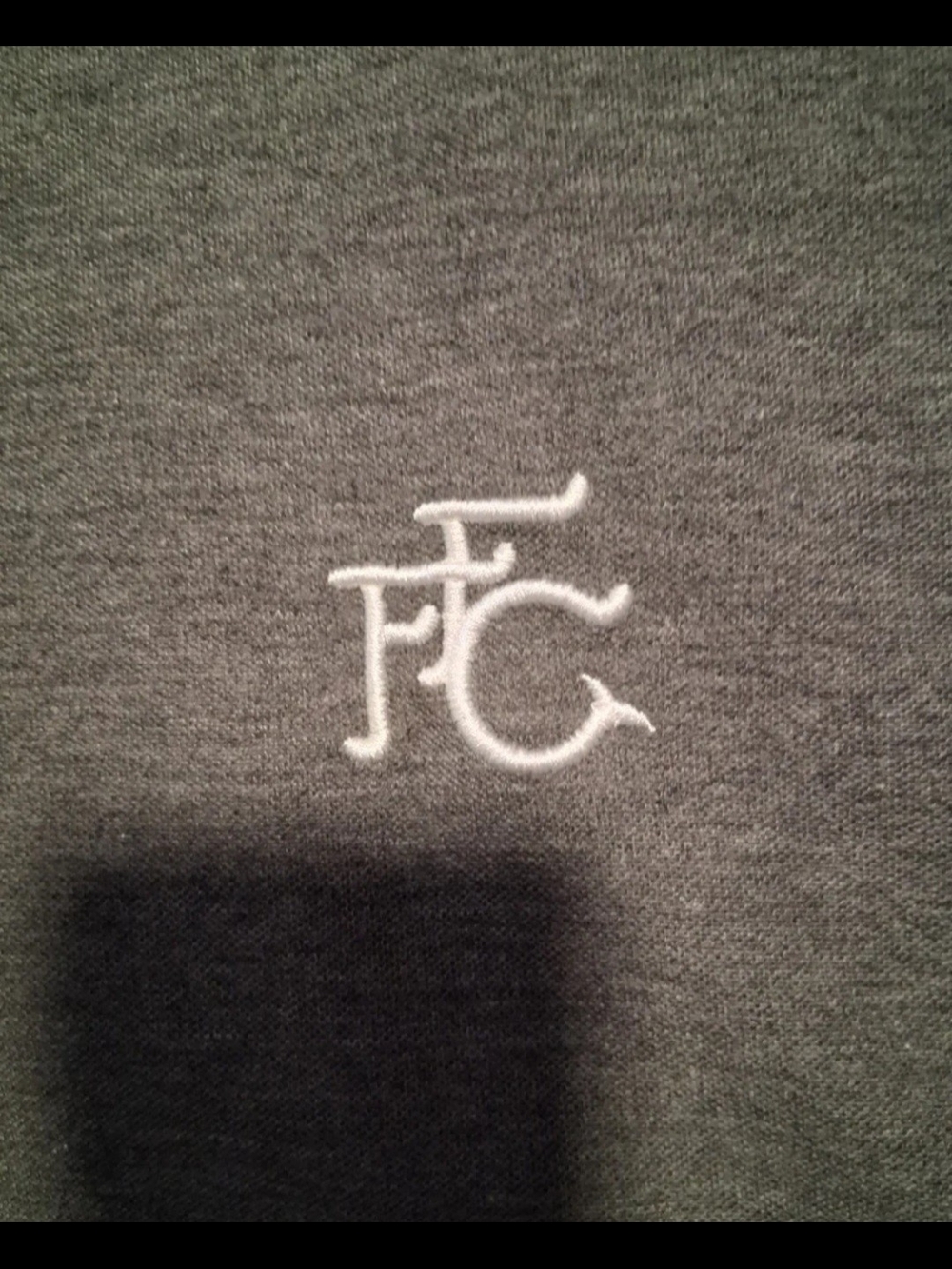 Fulham FC Gray Embroidered Polo Shirt - Men's XL - Picture 2 of 5